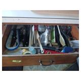 Kitchen Utensils, Cookware, Pots, Pans, and Cabinet Storage Lot