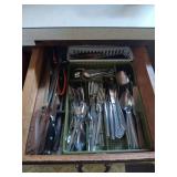 Kitchen Utensils, Flatware, and Storage Organization Lot