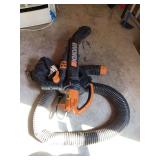 Worx Electric Leaf Blower Mulcher and Vac System with Hose and Collection Bag