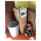 Holiday Charm 7-Foot Arcadia Noble Artificial Christmas Tree in Box with Small Decorated Tree and Storage Container