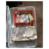 Assorted Sewing Notions and Fabric Lot