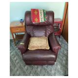 Burgundy Leather Recliner Chair