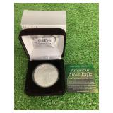 2025 American Silver Eagle One Troy Ounce .999 Fine Silver Coin with Display Box and Certificate
