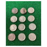Buffalo Nickels US Five Cent Coins