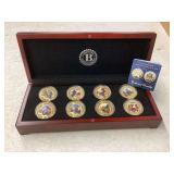 The John Wayne Gold Proof Coin Collection in Wood Display Box with Certificate