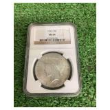 1923 Peace Silver Dollar NGC MS 64