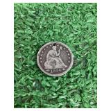 1854 Seated Liberty Quarter Dollar