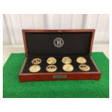 Bradford Authenticated President Eisenhower Legacy Proof Coin Collection in Wood Display Case