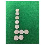 (10) Buffalo Nickels Various Dates
