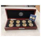 Elvis Presley King of Rock and Roll Golden Proof Collection in Wood Presentation Box