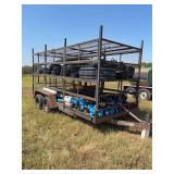 Tile fittings trailer and contents