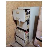 Cole Steel Four-Drawer Metal Filing Cabinet