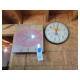 Garst Seed Company and Red Association Advertising Wall Clocks - Lot of 2