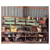 Assorted Farm Equipment, Tractor Parts, and Workshop Tools Collection
