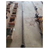 Metal Pipe Section with Threaded Coupling and End Fitting