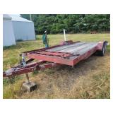 Doolittle Dual Axle Flatbed Utility Trailer with Ramps