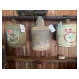 Group of Three Conoco Motor Oil and Service Cans