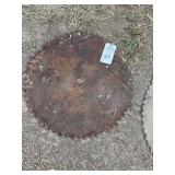 Large Circular Saw Blade with Center Arbor Hole