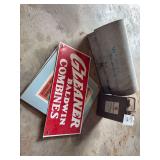 Gleaner Baldwin Combines Sign and Farm Equipment Literature Collection