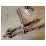 Pair of Ratchet Load Binders with Red Painted Handles