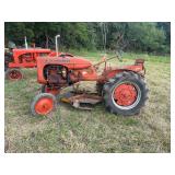 Allis-Chalmers Model B Row-Crop Tractor with Belly Mower
