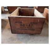 Santa Clara California Prunes Wooden Crate 25 Lbs Net Weight