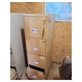 Metal Four-Drawer Office Filing Cabinet