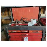 Allis-Chalmers Branded Tool Chest with Assorted Hand Tools