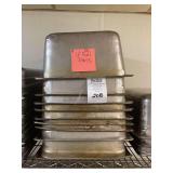 Set of 9 Stainless Steel 6-Inch Full Pans