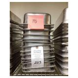 (15) Stack of Stainless Steel Pans