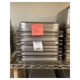 Stack of 2 Inch Stainless Steel Full Pans