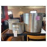 Crestware 60 Quart Aluminum Stockpot with Lid and Commercial Cookware Pots