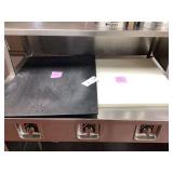 Lot of 2 HDPE Commercial Cutting Boards (30x24 and 24x24 Inches)