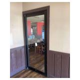 Commercial Glass Door with Metal Frame and Hardware