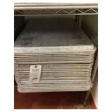 Stack of Commercial Aluminum Baking Sheets
