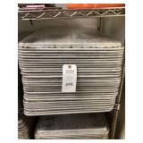 Large Stack of Commercial Aluminum Baking Sheets