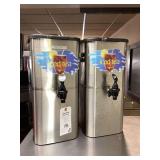 Stainless Steel Iced Tea Dispensers, Set of Two