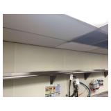 144 Inch by 12 Inch Stainless Steel Wall Mounted Shelf