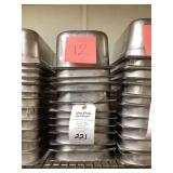 Lot of 12 Stainless Steel 4-Inch 1/3 Size Steam Table Pans