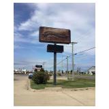 Hickory River Smokehouse Outdoor Restaurant Sign