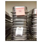 (14) 2-Inch 1/3 Size Stainless Steel Steam Table Pans