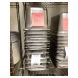 Stack of 12 Stainless Steel 1/3 Pans