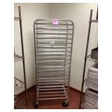 Commercial Aluminum Sheet Pan Rack on Casters