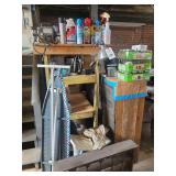 Assorted Workshop Items, and Shelving Units