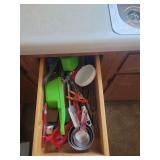 Assorted Kitchen Utensils and Gadgets in Four Drawers