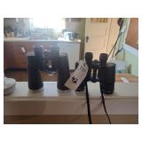 Two Pairs of Binoculars Including Long-Range and Standard Models with Straps