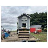 Custom Built Elevated Wooden Chicken Coop with Metal Roof