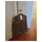 US Military Alaska Department Insignia Wool Ike Jacket with Technician Sergeant Chevrons