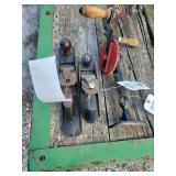 Lot of Two Wood Planes including Stanley Handyman and Dunlap with Hand Drill