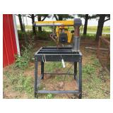 Rockwell Model 10 Radial Arm Saw on Metal Stand
